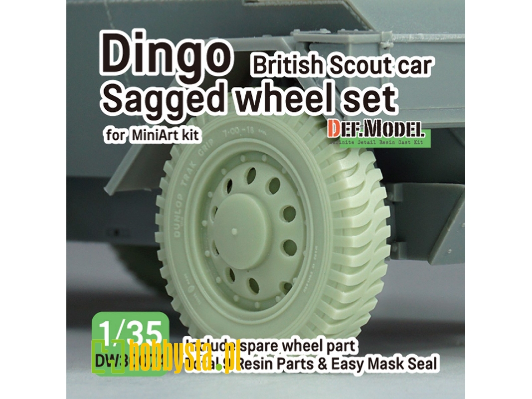 British Scout Car Dingo - Sagged Wheel Set (For Miniart Kit) - zdjęcie 1 British Scout Car Dingo - Sagged Wheel Set (For Miniart Kit) - zdjęcie 1