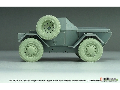 British Scout Car Dingo - Sagged Wheel Set (For Miniart Kit) - zdjęcie 7