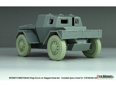 British Scout Car Dingo - Sagged Wheel Set (For Miniart Kit) - zdjęcie 8