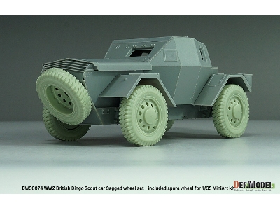 British Scout Car Dingo - Sagged Wheel Set (For Miniart Kit) - zdjęcie 10
