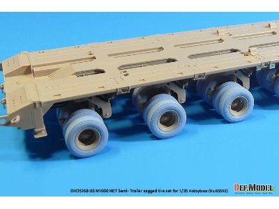 U.S M1000 Het Semi-trailer - Sagged Tire Set (For Hobbyboss 85502 Kit) - zdjęcie 10