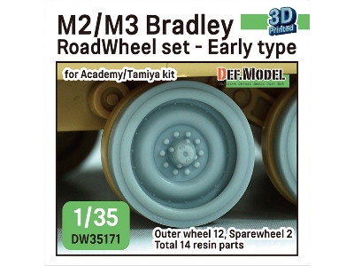 M2/M3 Bradley Roadwheel Set - Early Type (For Academy/Tamiya Kit) - zdjęcie 1