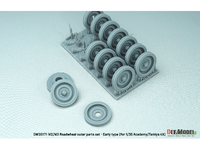 M2/M3 Bradley Roadwheel Set - Early Type (For Academy/Tamiya Kit) - zdjęcie 3