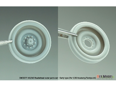 M2/M3 Bradley Roadwheel Set - Early Type (For Academy/Tamiya Kit) - zdjęcie 5