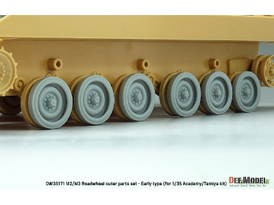 M2/M3 Bradley Roadwheel Set - Early Type (For Academy/Tamiya Kit) - zdjęcie 7