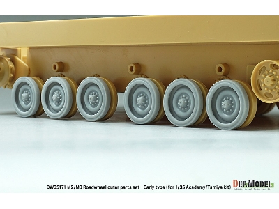 M2/M3 Bradley Roadwheel Set - Early Type (For Academy/Tamiya Kit) - zdjęcie 9