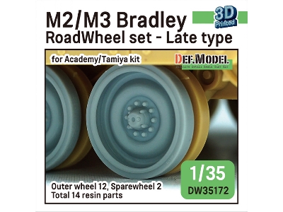 M2/M3 Bradley Roadwheel Set - Late Type (For Academy/Tamiya Kit) - zdjęcie 1