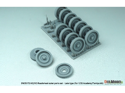 M2/M3 Bradley Roadwheel Set - Late Type (For Academy/Tamiya Kit) - zdjęcie 3
