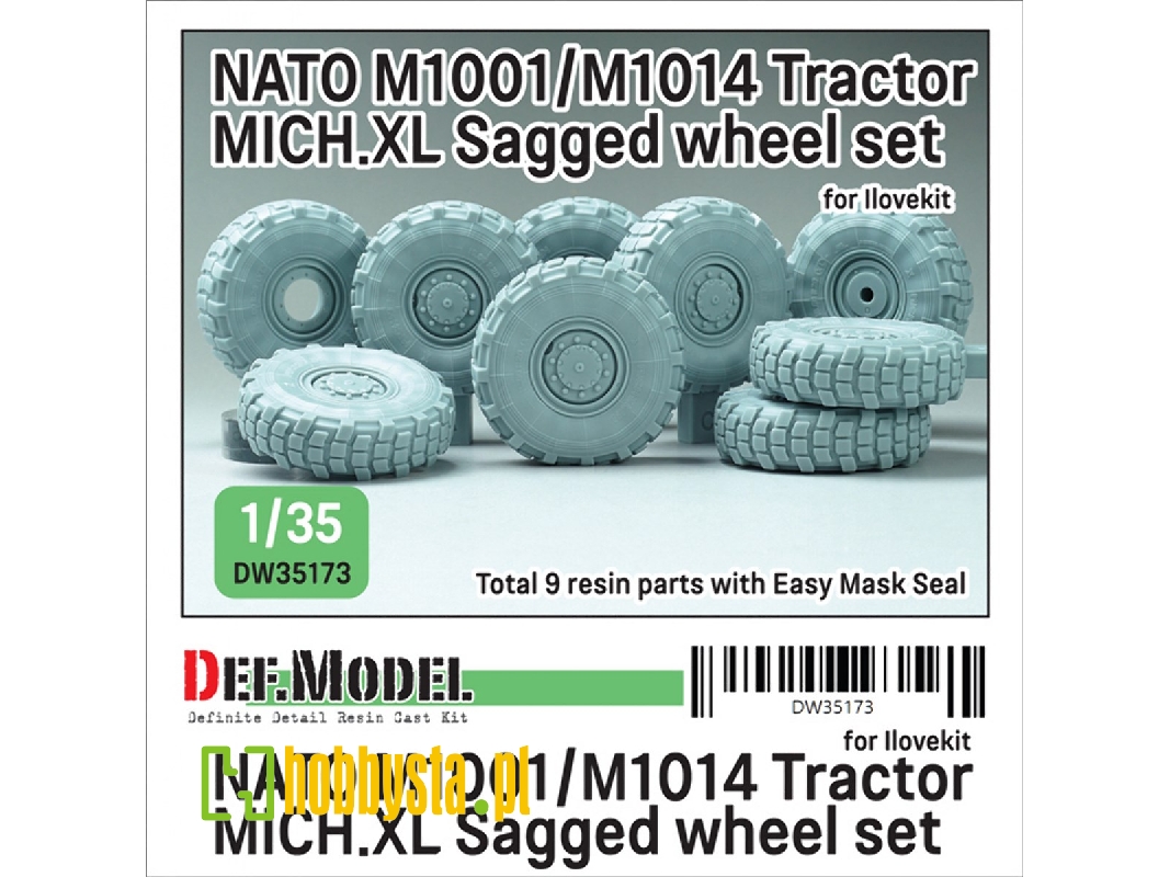 Nato M1001/M1014 Tractor Mich.Xl - Sagged Wheel Set (For I Love Kit Kit) - zdjęcie 1