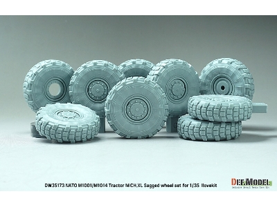 Nato M1001/M1014 Tractor Mich.Xl - Sagged Wheel Set (For I Love Kit Kit) - zdjęcie 2