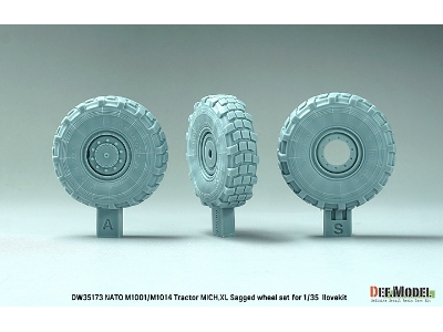 Nato M1001/M1014 Tractor Mich.Xl - Sagged Wheel Set (For I Love Kit Kit) - zdjęcie 5