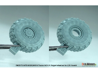 Nato M1001/M1014 Tractor Mich.Xl - Sagged Wheel Set (For I Love Kit Kit) - zdjęcie 6