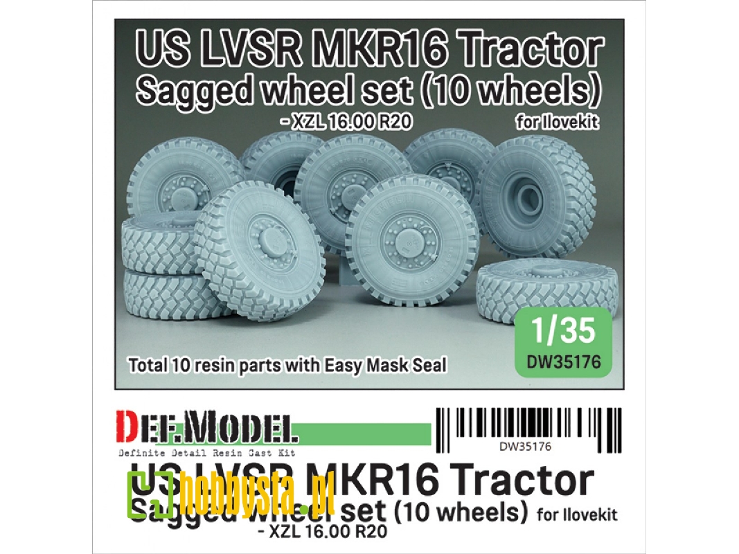 Us Lvsr Mkr16 Tractor Sagged Wheel Set (10 Wheels) - Xzl 16.00 R20 (For I Love Kit Kit) - zdjęcie 1 Us Lvsr Mkr16 Tractor Sagged Wheel Set (10 Wheels) - Xzl 16.00 R20 (For I Love Kit Kit) - zdjęcie 1