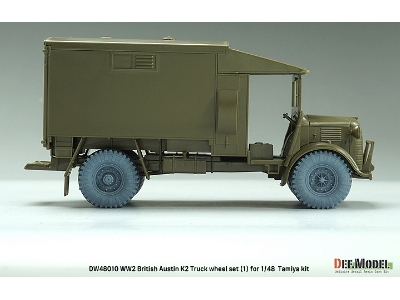 British Austin K2 Truck Sagged Wheel Set-1 - Dunlop (For Tamiya Kit) - zdjęcie 8