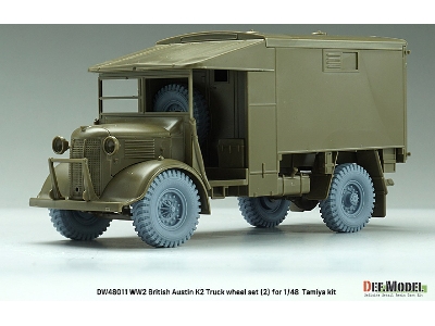 British Austin K2 Truck Sagged Wheel Set-2 - India (For Tamiya Kit) - zdjęcie 4