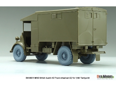 British Austin K2 Truck Sagged Wheel Set-2 - India (For Tamiya Kit) - zdjęcie 6