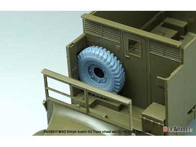 British Austin K2 Truck Sagged Wheel Set-2 - India (For Tamiya Kit) - zdjęcie 10
