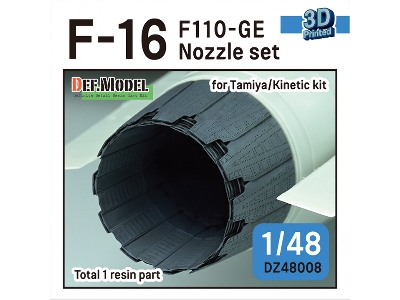 F-16 F110-ge Nozzle Set - (For Tamiya/Kinetic Kit) - zdjęcie 1