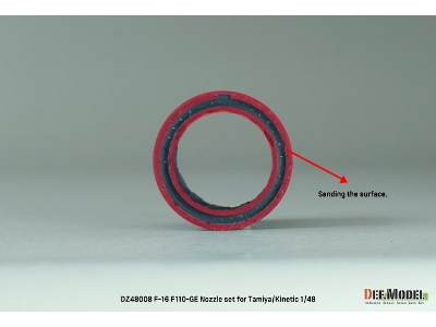 F-16 F110-ge Nozzle Set - (For Tamiya/Kinetic Kit) - zdjęcie 11