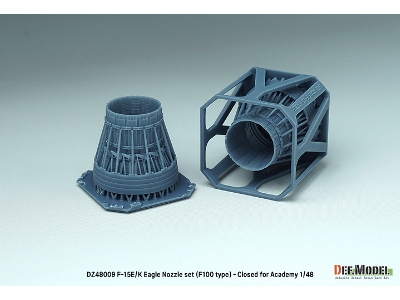 F-15e/K Eagle F100 Type Nozzle Set - Closed (For Academy Kit) - zdjęcie 3