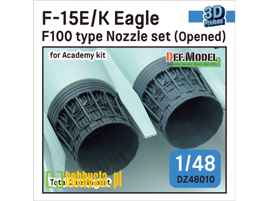 F-15e/K Eagle F100 Type Nozzle Set - Opened (For Academy Kit) - zdjęcie 1 F-15e/K Eagle F100 Type Nozzle Set - Opened (For Academy Kit) - zdjęcie 1