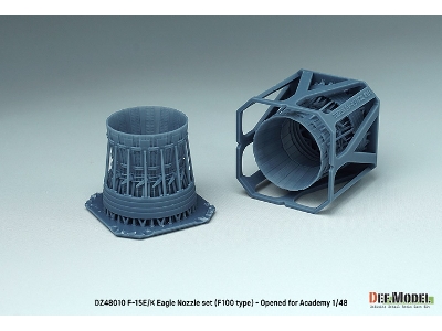 F-15e/K Eagle F100 Type Nozzle Set - Opened (For Academy Kit) - zdjęcie 3