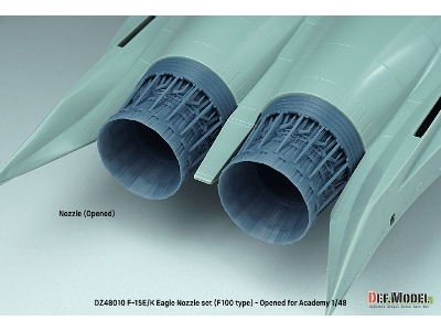 F-15e/K Eagle F100 Type Nozzle Set - Opened (For Academy Kit) - zdjęcie 5