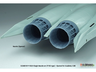 F-15e/K Eagle F100 Type Nozzle Set - Opened (For Academy Kit) - zdjęcie 6