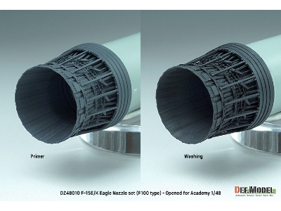 F-15e/K Eagle F100 Type Nozzle Set - Opened (For Academy Kit) - zdjęcie 7