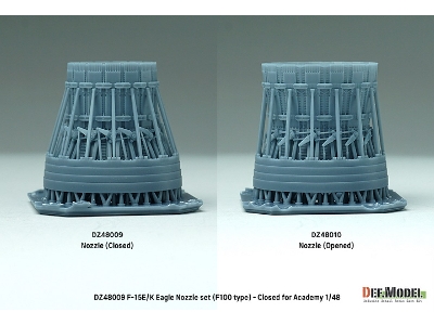 F-15e/K Eagle F100 Type Nozzle Set - Opened (For Academy Kit) - zdjęcie 9
