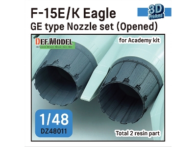 F-15e/K Eagle Ge Type Nozzle Set - Opened (For Academy Kit) - zdjęcie 1
