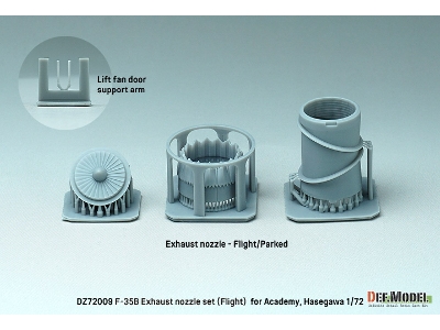 F-35b Lightning Ii Exhaust Nozzle Set - Flight (For Academy, Hasegawa Kit) - zdjęcie 2