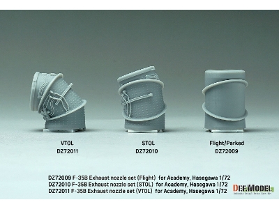 F-35b Lightning Ii Exhaust Nozzle Set - Flight (For Academy, Hasegawa Kit) - zdjęcie 7