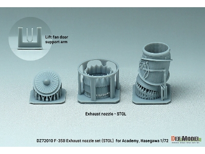 F-35b Lightning Ii Exhaust Nozzle Set - Stol (For Academy, Hasegawa Kit) - zdjęcie 2