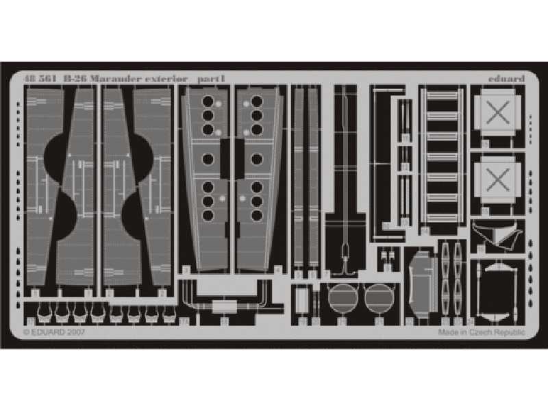  B-26 exterior 1/48 - Monogram - blaszki - zdjęcie 1