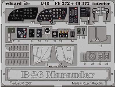  B-26 interior 1/48 - Monogram - blaszki - zdjęcie 1