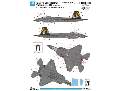 Rokaf Kf-21 Decal Set 2, Flight Test Type 002 - Sacheon 2022 (For Academy 12585) - zdjęcie 3