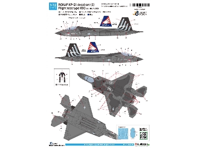 Rokaf Kf-21 Decal Set 3, Flight Test Type 003 - Sacheon 2023 (For Academy 12585) - zdjęcie 3
