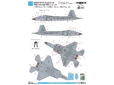 Rokaf Kf-21 Decal Set 4, Flight Test Type 005 - Sacheon 2023 (For Academy 12585) - zdjęcie 3