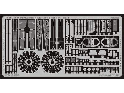  B-26B/ C/F/ G exterior + bomb bay 1/72 - Hasegawa - blaszki - zdjęcie 2