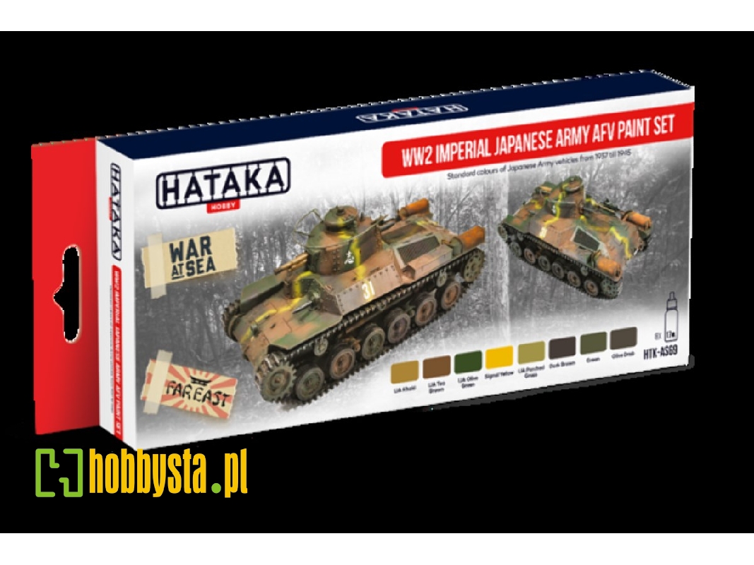 HTK-AS69 WWII Imperial Jap. Army AFV set - zdjęcie 1 HTK-AS69 WWII Imperial Jap. Army AFV set - zdjęcie 1
