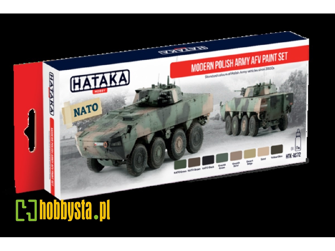 HTK-AS72 Modern Polish Army AFV paint set - zdjęcie 1 HTK-AS72 Modern Polish Army AFV paint set - zdjęcie 1