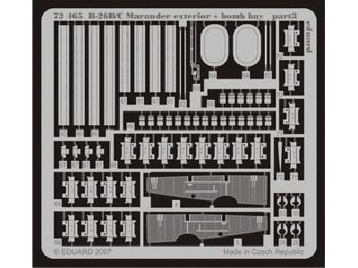  B-26B/ C/F/ G exterior + bomb bay 1/72 - Hasegawa - blaszki - zdjęcie 3