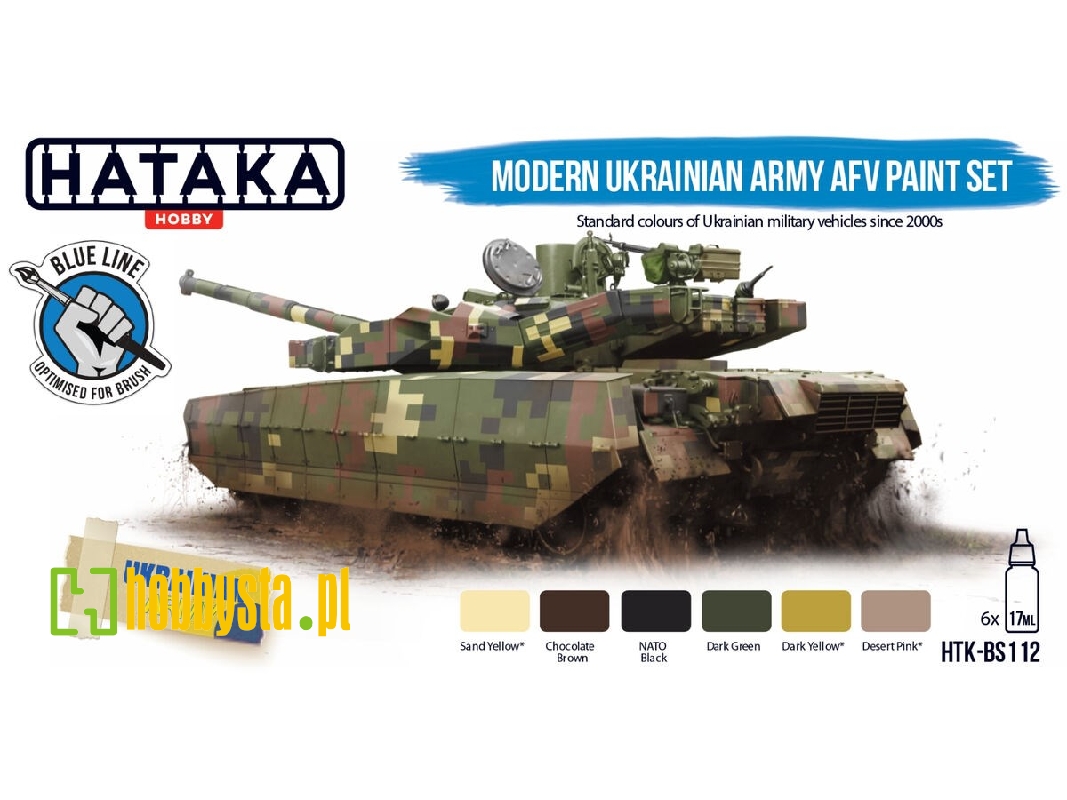 Htk-bs112 Modern Ukrainian Army Afv Paint Set - zdjęcie 1 Htk-bs112 Modern Ukrainian Army Afv Paint Set - zdjęcie 1