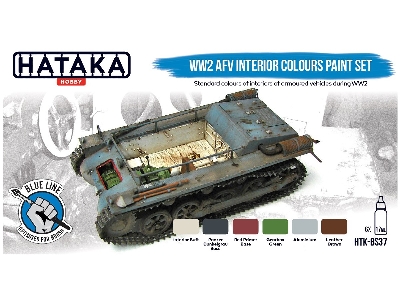 Htk-bs37 Ww2 Afv Interior Colours Paint Set - zdjęcie 2