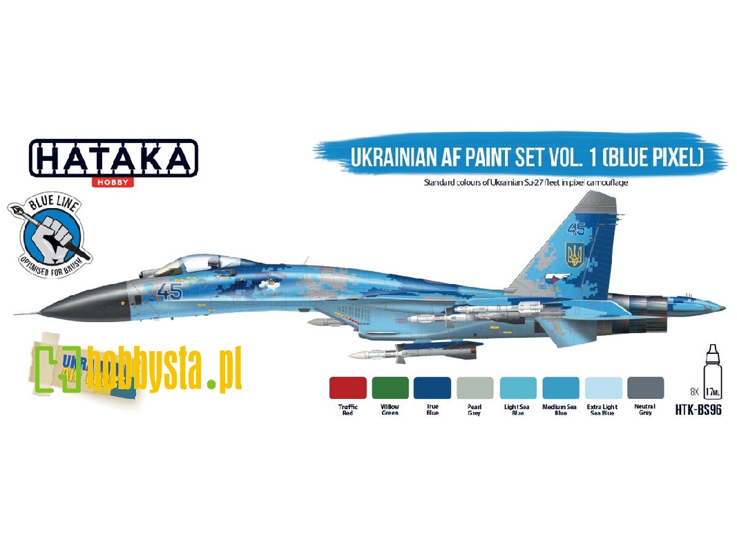 Htk-bs96 Ukrainian Af Paint Set Vol. 1 (Blue Pixel) - zdjęcie 1 Htk-bs96 Ukrainian Af Paint Set Vol. 1 (Blue Pixel) - zdjęcie 1