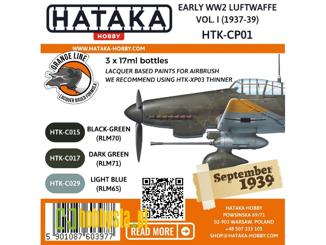 Htk-cp01 Early Ww2 Luftwaffe Vol. I (1937-39) - zdjęcie 1 Htk-cp01 Early Ww2 Luftwaffe Vol. I (1937-39) - zdjęcie 1