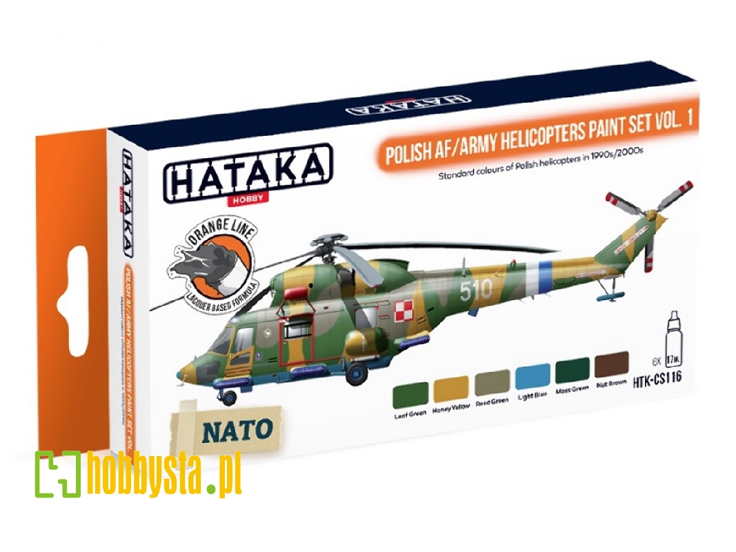 Htk-cs116 Polish Af/Army Helicopters Vol.1 Paint Set - zdjęcie 1 Htk-cs116 Polish Af/Army Helicopters Vol.1 Paint Set - zdjęcie 1