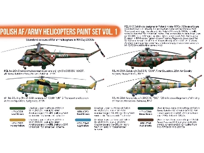Htk-cs116 Polish Af/Army Helicopters Vol.1 Paint Set - zdjęcie 3