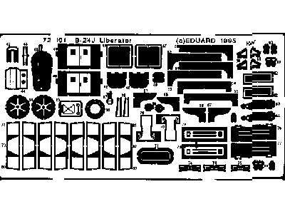  B-24J 1/72 - Academy Minicraft - blaszki - zdjęcie 3